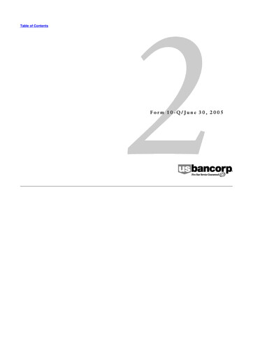 Miniature U.S. Bancorp 10-Q Rapport trimestriel  
