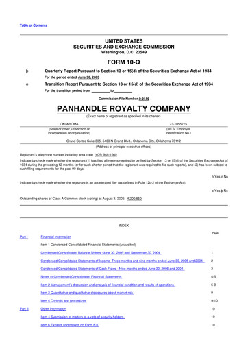 Thumbnail PHX Minerals 10-Q Quarterly Report FY 