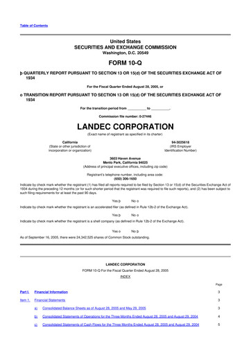 Thumbnail Lifecore Biomedical 10-Q Quarterly Report FY 