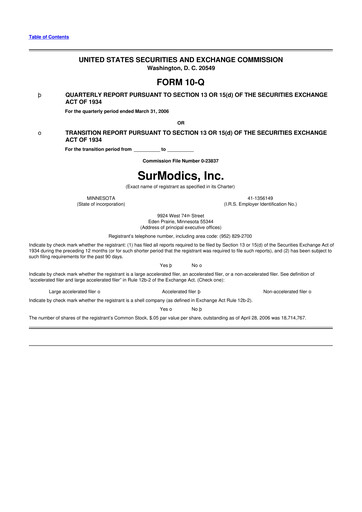 Thumbnail SurModics 10-Q Quarterly Report FY 