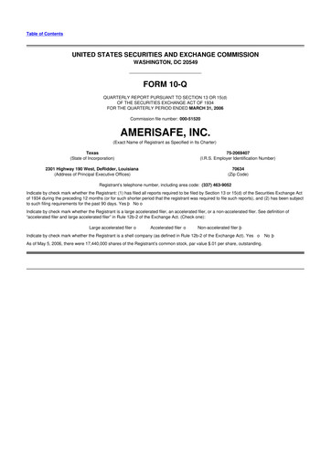 Thumbnail AMERISAFE 10-Q Quarterly Report FY 