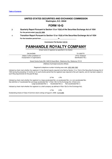 Thumbnail PHX Minerals 10-Q Quarterly Report FY 
