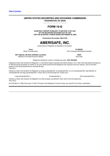 Thumbnail AMERISAFE 10-Q Quarterly Report FY 