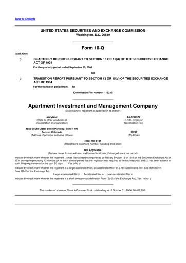 Thumbnail Aimco 10-Q Quarterly Report FY 