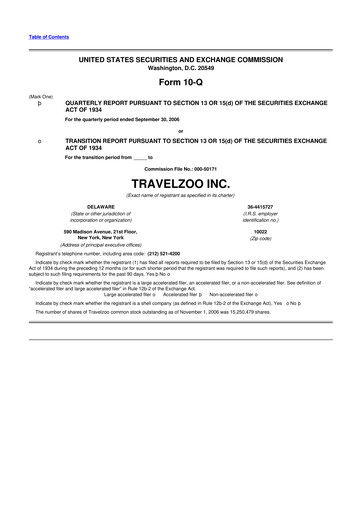 Thumbnail Travelzoo 10-Q Quarterly Report FY 