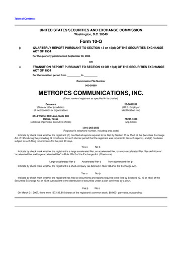 Thumbnail T-Mobile US 10-Q Quarterly Report FY 