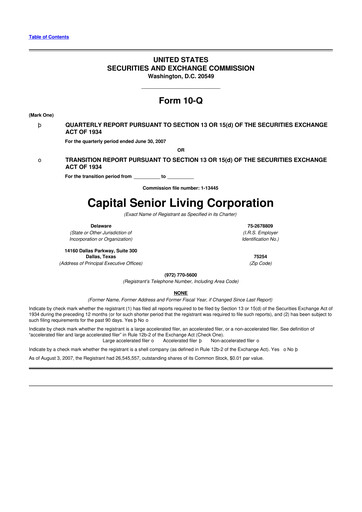 Thumbnail Sonida Senior Living 10-Q Quarterly Report FY 