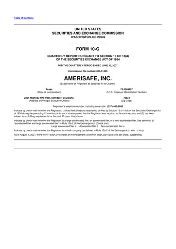 Thumbnail AMERISAFE 10-Q Quarterly Report FY 