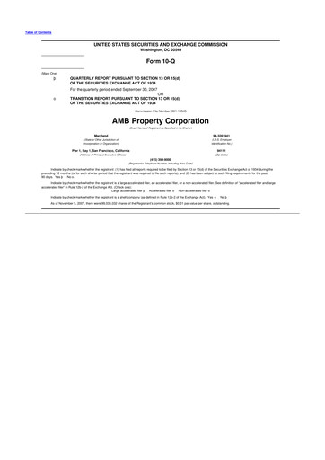 Thumbnail Prologis 10-Q Quarterly Report FY 