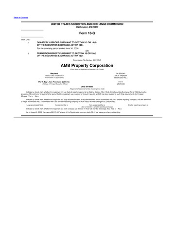 Thumbnail Prologis 10-Q Quarterly Report FY 