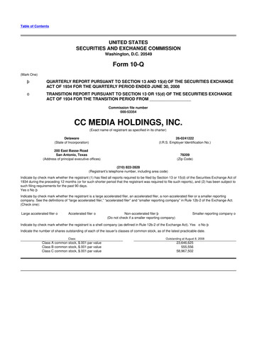 Thumbnail iHeartMedia
 10-Q Quarterly Report FY 