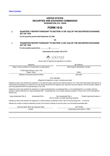 Thumbnail Ashford Hospitality Trust 10-Q Quarterly Report FY 