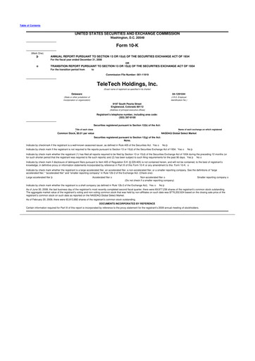 Thumbnail TTEC 10-K Annual Report 