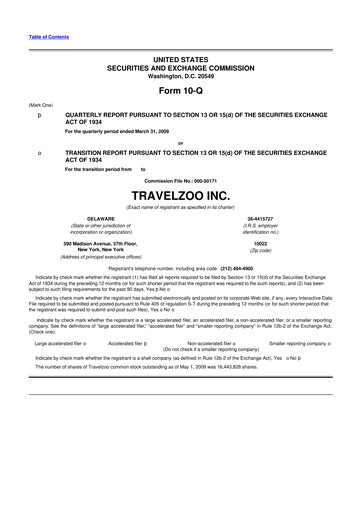 Thumbnail Travelzoo 10-Q Quarterly Report FY 