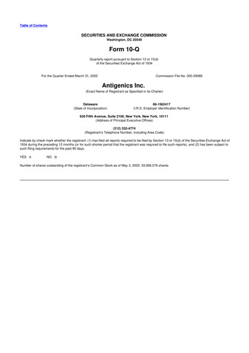 Thumbnail Agenus
 10-Q Quarterly Report FY 