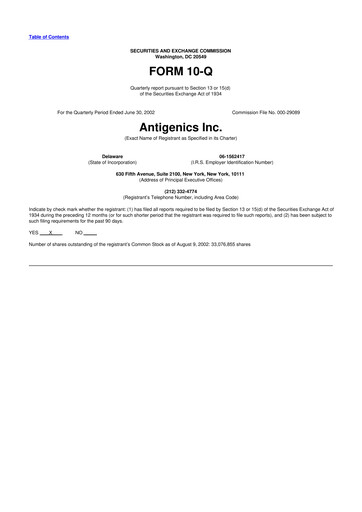 Thumbnail Agenus
 10-Q Quarterly Report FY 