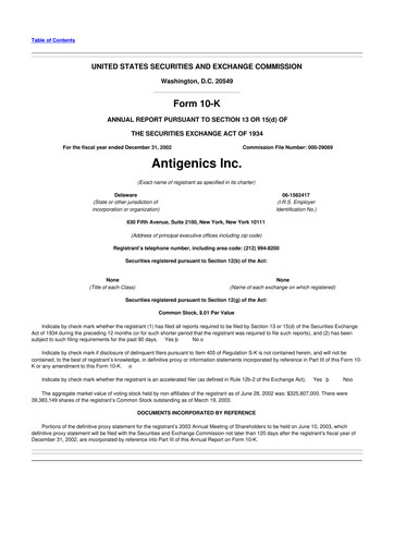Thumbnail Agenus
 10-K Annual Report 