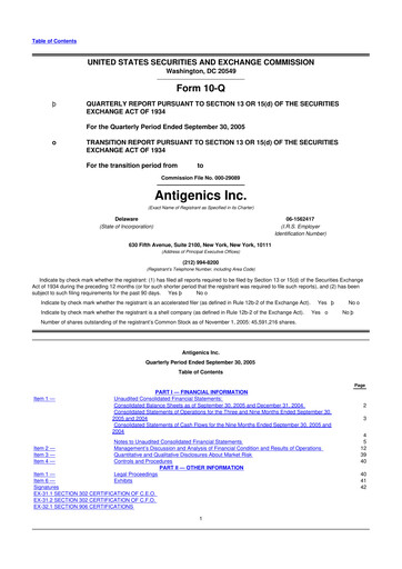 Thumbnail Agenus
 10-Q Quarterly Report FY 