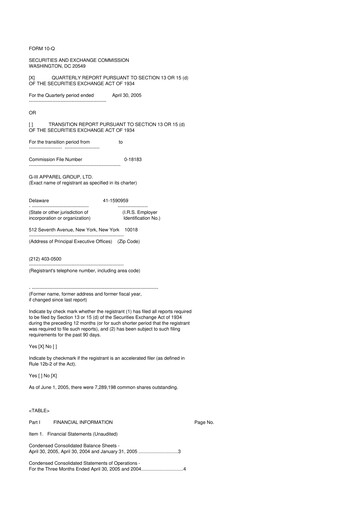 Thumbnail G-III Apparel Group 10-Q Quarterly Report FY 