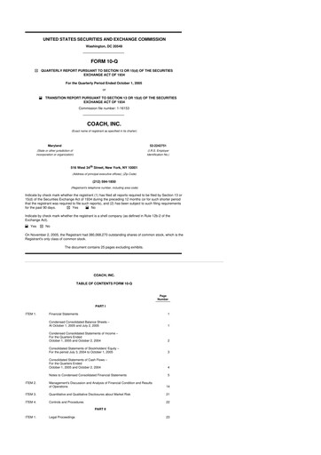 Thumbnail Tapestry 10-Q Quarterly Report FY 