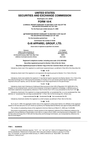 Thumbnail G-III Apparel Group 10-K Annual Report 