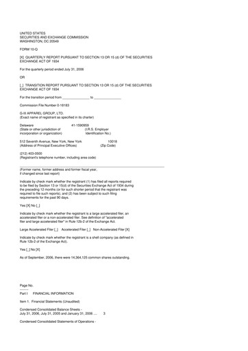 Thumbnail G-III Apparel Group 10-Q Quarterly Report FY 