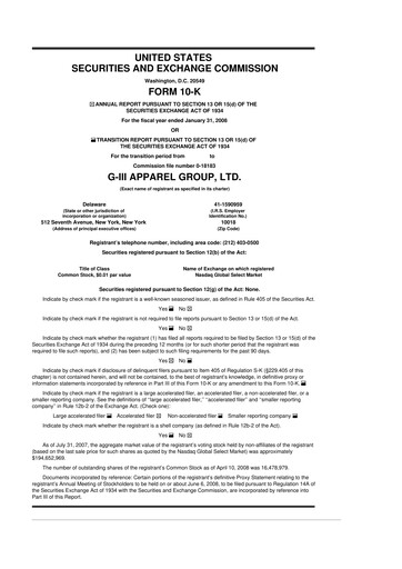 Thumbnail G-III Apparel Group 10-K Annual Report 