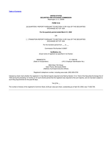 Thumbnail SurModics 10-Q Quarterly Report FY 