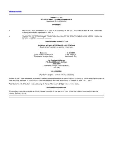 Thumbnail Ally Financial 10-Q Quarterly Report FY 