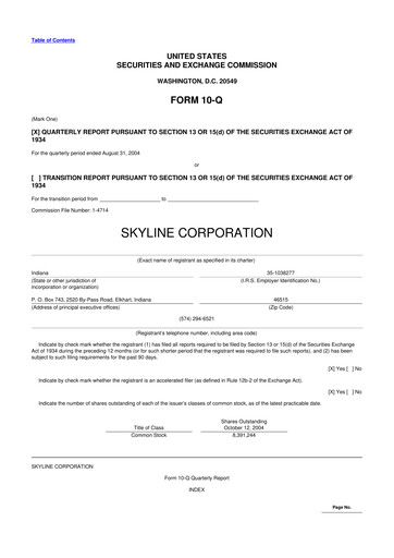 Miniature Champion Homes 10-Q Rapport trimestriel  