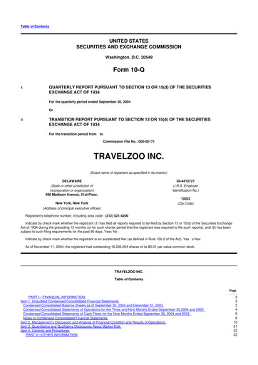 Thumbnail Travelzoo 10-Q Quarterly Report FY 