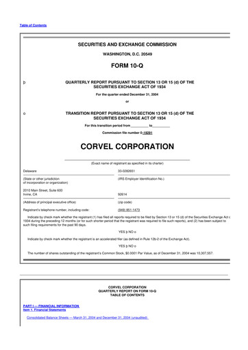 Thumbnail CorVel Corporation
 10-Q Quarterly Report FY 