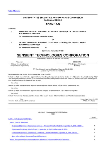 Thumbnail Sensient Technologies
 10-Q Quarterly Report FY 