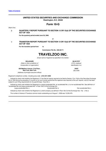 Thumbnail Travelzoo 10-Q Quarterly Report FY 