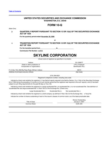 Miniature Champion Homes 10-Q Rapport trimestriel  