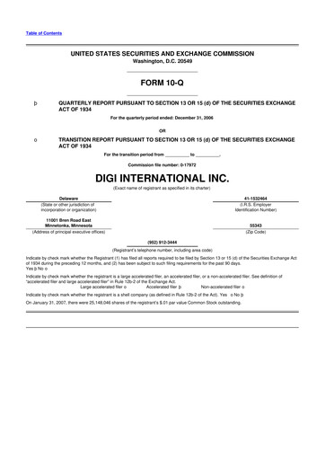 Thumbnail Digi International
 10-Q Quarterly Report FY 