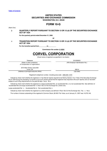 Thumbnail CorVel Corporation
 10-Q Quarterly Report FY 
