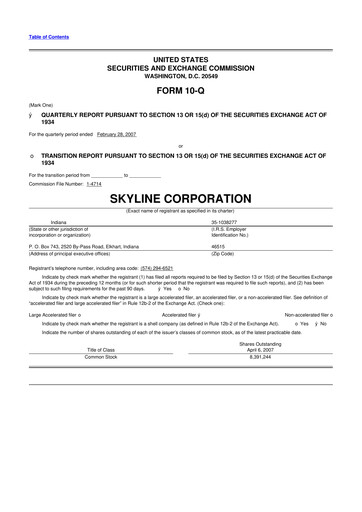 Miniature Champion Homes 10-Q Rapport trimestriel  