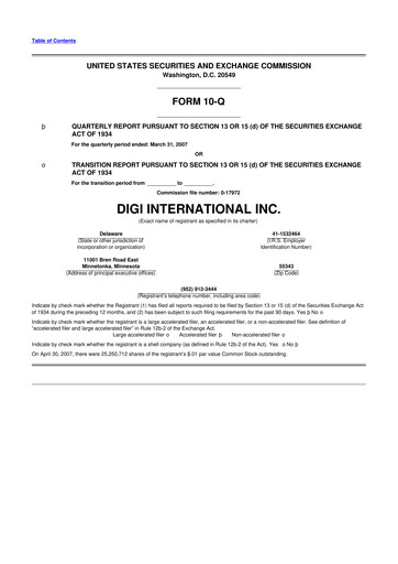 Thumbnail Digi International
 10-Q Quarterly Report FY 