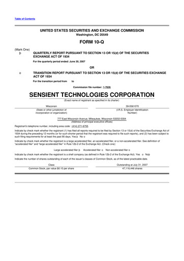 Thumbnail Sensient Technologies
 10-Q Quarterly Report FY 