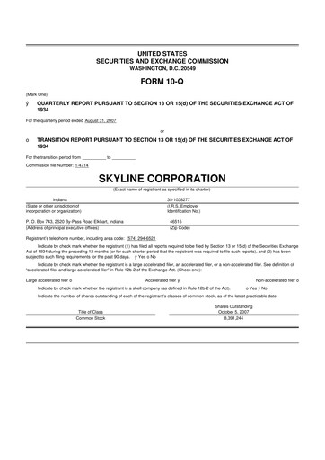 Miniature Champion Homes 10-Q Rapport trimestriel  