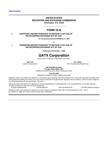 Thumbnail GATX 10-Q Quarterly Report FY 