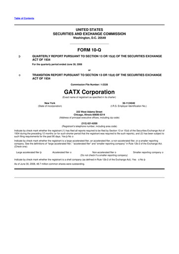 Thumbnail GATX 10-Q Quarterly Report FY 