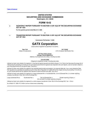 Thumbnail GATX 10-Q Quarterly Report FY 