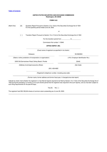 Thumbnail The ODP Corporation
 10-Q Quarterly Report FY 