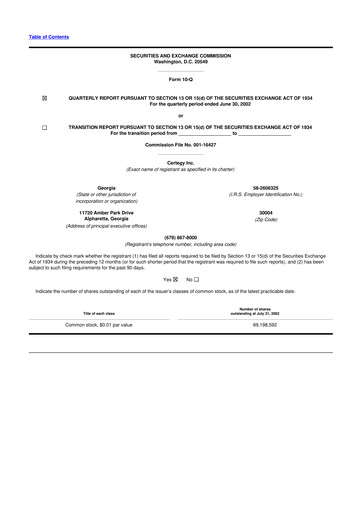 Thumbnail Fidelity National Information Services 10-Q Quarterly Report FY 