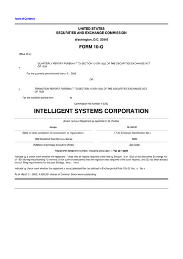 Miniature CoreCard 10-Q Rapport trimestriel  