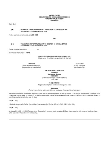 Thumbnail Mativ Holdings 10-Q Quarterly Report FY 