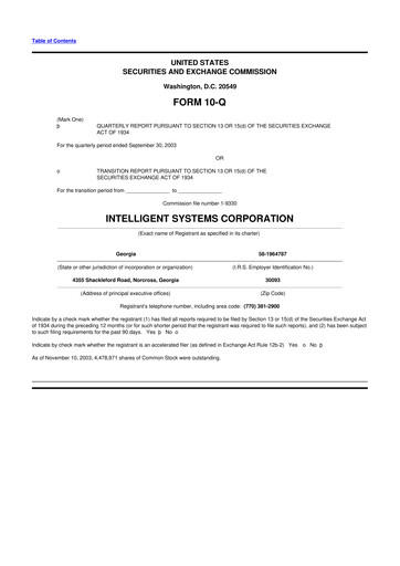 Miniature CoreCard 10-Q Rapport trimestriel  