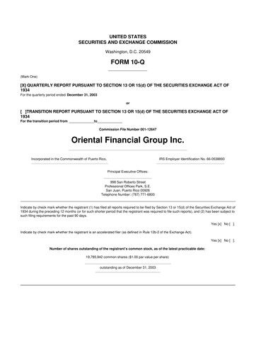 Thumbnail OFG Bancorp
 10-Q Quarterly Report FY 